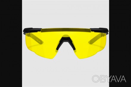 
Защитные баллистические очки с бледно-желтыми линзами и черной матовой рамкой. . . фото 1