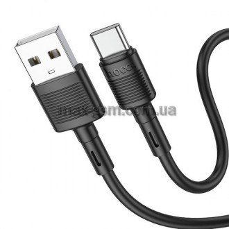 Кабель для заряджання від USB до Type-C, 1 м, матеріал ПВХ, струм до 3 А.. . фото 2