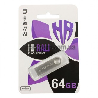 USB3.0 64Gb Hi-Rali Shuttle silver. Запорожье. фото 1 USB3.0 64Gb Hi-Rali Shuttle silver. Запорожье. фото 1