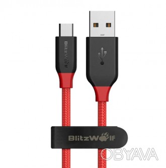 BlitzWolf®Ampcore BW-MC5 6ft/1.8МЕТРА 2.4A Микро-USB
Спецификация:
	
	Бренд:. . фото 1