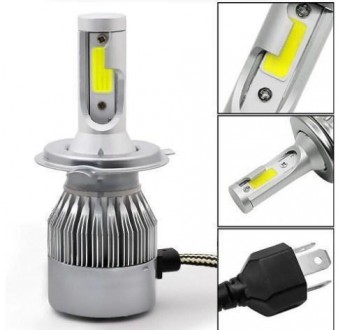 
Комплект автомобильных LED ламп C6 H4 обладает повышенной светоотдачей и длител. . фото 5