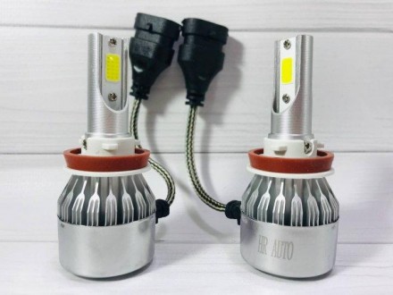 
Комплект автомобильных Led ламп C6 H11 имеет повышенную светоотдачу и длительны. . фото 3