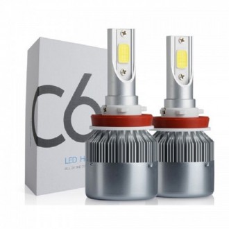
Комплект автомобильных Led ламп C6 H11 имеет повышенную светоотдачу и длительны. . фото 9