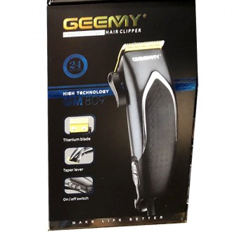 
Професійна машинка для стрижки волосся Gemei GM-809 9W
Надійна та якісна машинк. . фото 11