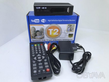Тюнер DVB-T2 MEGOGO LCD цифровой телевизионный приёмник ресивер