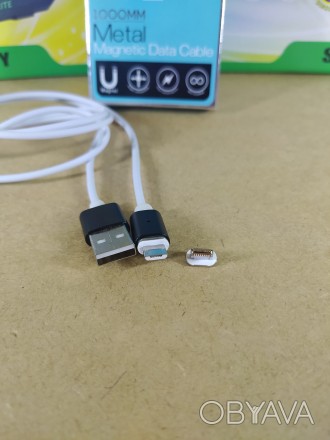 Магнитный шнур для мобильной зарядки Magnetic DM-M15 2в1 Micro USB / Lightning