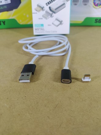 
Магнитный кабель для зарядки IOS, Magnetic USB Cable Инновационный магнитный ка. . фото 5
