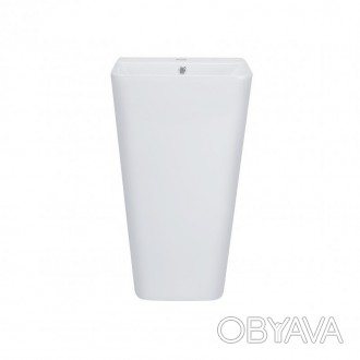 Підлогова раковина Qtap Tern QT1711G302W виготовлена з якісної кераміки білого к. . фото 1