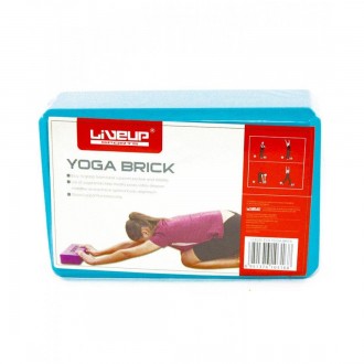 Блок для йоги LiveUp EVA Brick Чтобы занятия йогой проходили максимально приятно. . фото 3