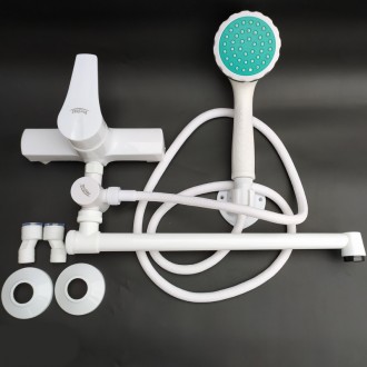 Змішувач для ванни і душа MARS.
Матеріал – термопластичний пластик. Колір білий.. . фото 2