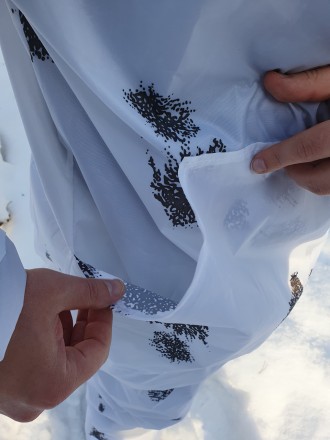 Военный дождевик костюм белый для ЗСУ. Костюм дождевик маскировочный для военных. . фото 5