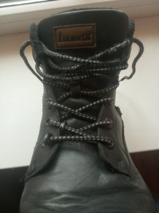 Зимние кожаные ботинки Landrover, на искусственном меху, в хорошем состоянии, до. . фото 8