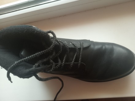 Зимние кожаные ботинки Landrover, на искусственном меху, в хорошем состоянии, до. . фото 9