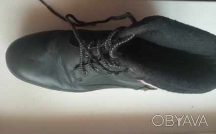 Зимние кожаные ботинки Landrover, на искусственном меху, в хорошем состоянии, до. . фото 1