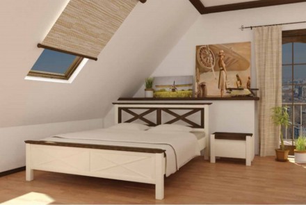 Матеріал: дерев’яний масив.Вид деревини: сосна.Основа ліжка: гнучкі ламелі .Мате. . фото 2