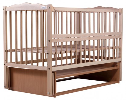 Кровать Babyroom Веселка DVMO-2 изготовлена из древесины бука, прочного и долгов. . фото 2