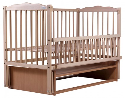 Кровать Babyroom Веселка DVMO-2 изготовлена из древесины бука, прочного и долгов. . фото 3