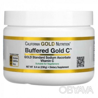 
Буферизований вітамін C Gold CTM California Gold Nutrition
Порошок із некислим . . фото 1