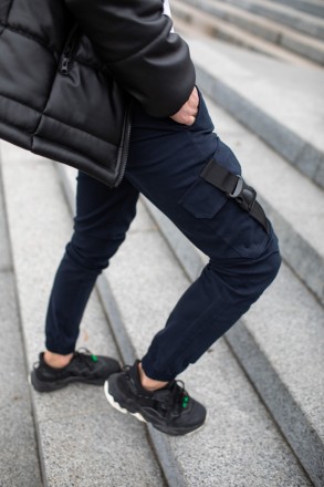 Чоловічі брюки карго штани котонові Intruder "Fast Traveller" з кишенями сині
-М. . фото 10