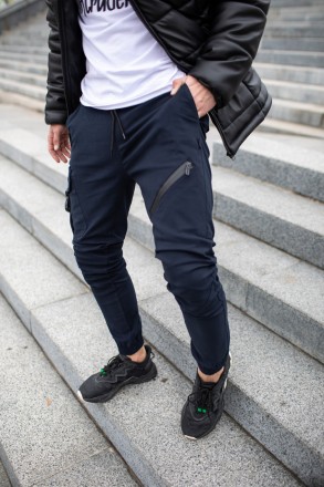 Чоловічі брюки карго штани котонові Intruder "Fast Traveller" з кишенями сині
-М. . фото 7