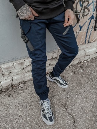 Чоловічі брюки карго штани котонові Intruder "Fast Traveller" з кишенями сині
-М. . фото 8