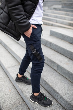 Чоловічі брюки карго штани котонові Intruder "Fast Traveller" з кишенями сині
-М. . фото 5