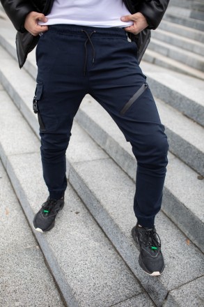 Чоловічі брюки карго штани котонові Intruder "Fast Traveller" з кишенями сині
-М. . фото 3