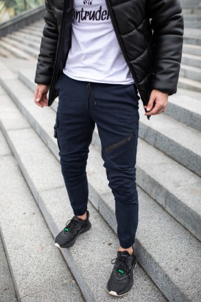 Чоловічі брюки карго штани котонові Intruder "Fast Traveller" з кишенями сині
-М. . фото 6