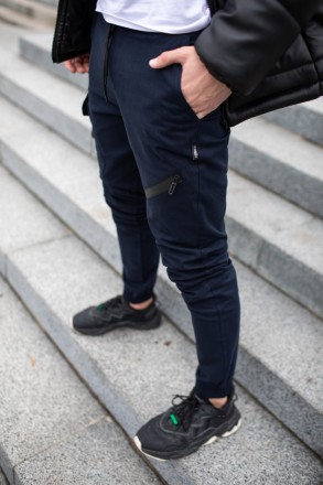 Чоловічі брюки карго штани котонові Intruder "Fast Traveller" з кишенями сині
-М. . фото 4