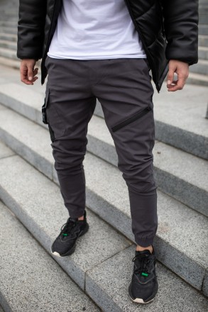 Чоловічі брюки карго штани котонові Intruder "Fast Traveller" з кишенями сірі
-М. . фото 5