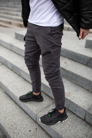Чоловічі брюки карго штани котонові Intruder "Fast Traveller" з кишенями сірі
-М. . фото 3
