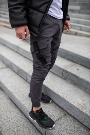 Чоловічі брюки карго штани котонові Intruder "Fast Traveller" з кишенями сірі
-М. . фото 7
