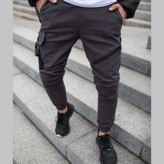 Чоловічі брюки карго штани котонові Intruder "Fast Traveller" з кишенями сірі
-М. . фото 2