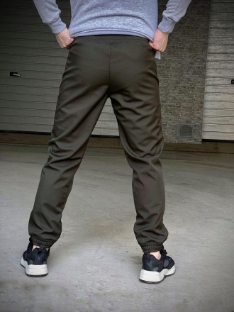 Чоловічі штани Softshell 'Basic' теплі штани на мікрофлісі з кишенями софтшелл х. . фото 4