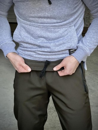 Чоловічі штани Softshell 'Basic' теплі штани на мікрофлісі з кишенями софтшелл х. . фото 8