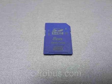 Картка пам'яті Secure Digital HC, Class 10, об'єм 8 Гб, швидкість читання 85 Мб/. . фото 2