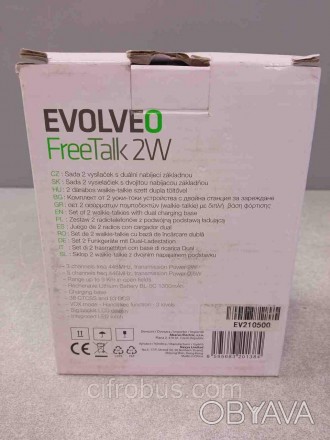 Рации Evolveo FreeTalk 2W
Модель с радиусом действия до 15 км, зарядная станция,. . фото 1