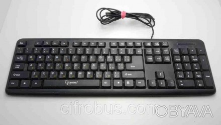 Клавиатура; для настольных ПК; проводное подключение; USB; тип клавиш: мембранны. . фото 1