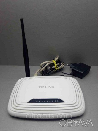 Wi-Fi-роутер, стандарт Wi-Fi: 802.11n, макс. швидкість: 150 Мбіт/с, комутатор 4x. . фото 1