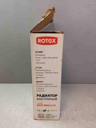Rotex RR032-Z-07 – отличный масляный обогреватель, рассеивающий тепло по всему п. . фото 3