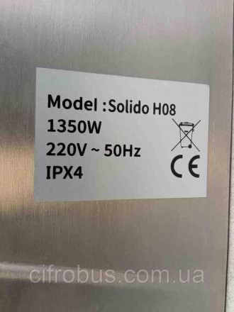 Электросушилка для рук Rixo Solido H08 имеет корпус из нержавеющей стали и прочн. . фото 4