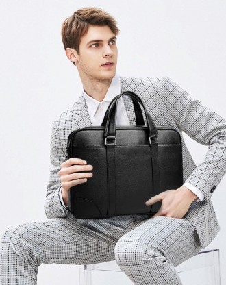 
	Классическая, стильная, мужская сумка для ноутбука Tiding Bag A25-9904A изгото. . фото 8
