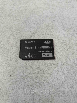 Карти пам'яті Sony Memory Stick Pro Duo 4GB — карти, що підтримують технологію з. . фото 2