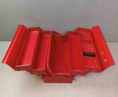 Ящик для инструмента металлический раскладной трехуровневый металлический, окраш. . фото 3