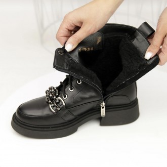 Універсальна модель черевиків MILLI Gold 584207 у чорному кольорі. Пара стильна,. . фото 9