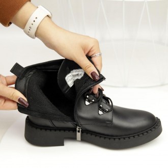  Універсальна модель черевиків Zumer 584223 у чорному кольорі. Пара виготовлена . . фото 9