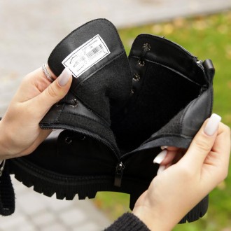 Універсальна модель черевиків Zumer 584350 у чорному кольорі. Пара виготовлена з. . фото 6
