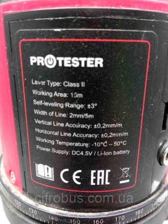 Лазерный уровень (Нивелир) PROTESTER LL602R предназначен для выполнения ровной в. . фото 5