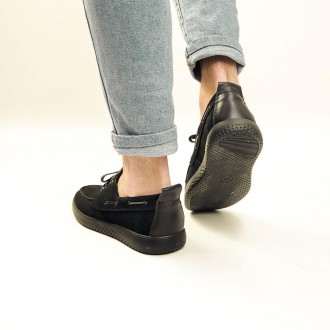Стильні туфлі, в чорному універсальному кольорі, високої якості. Виготовлені з н. . фото 6