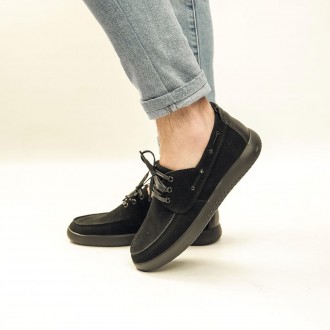 Стильні туфлі, в чорному універсальному кольорі, високої якості. Виготовлені з н. . фото 5